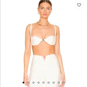 HOURS ida white bra top
